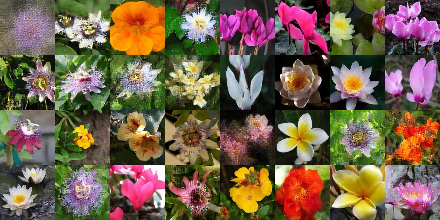 Oxford Flowers samples from vanilla IMLE